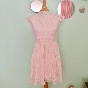 Moon Collection Pink Lace Dress